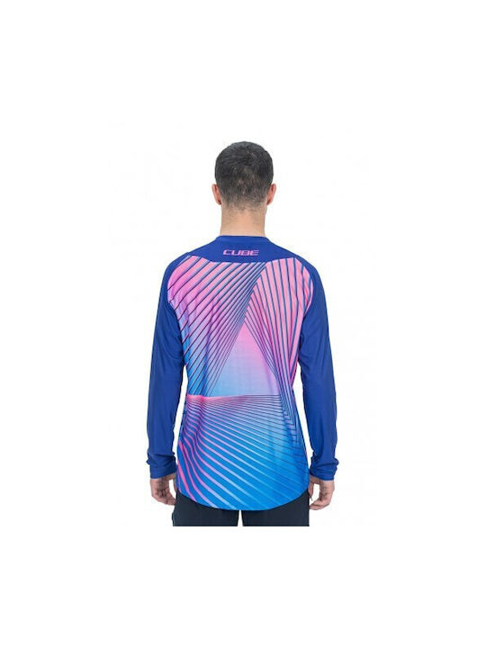CUBE Vertex Round Neck Γυναικεία Μακρυμάνικη Μπλούζα Ποδηλασίας Μωβ CUBE Vertex Round Neck Γυναικεία Μακρυμάνικη Μπλούζα Ποδηλασίας Μωβ