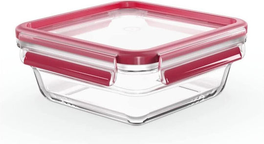 Tefal Microwave Glass Lunch Box Masterseal Red 800ml