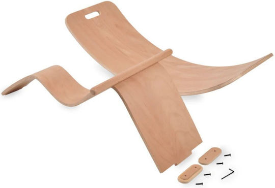 Curve Lab Rocking Horse & Board Perfect Arc Schaukelspielzeug Pferd für 24++ Monate für ein Gewicht bis zu 50kg Braun