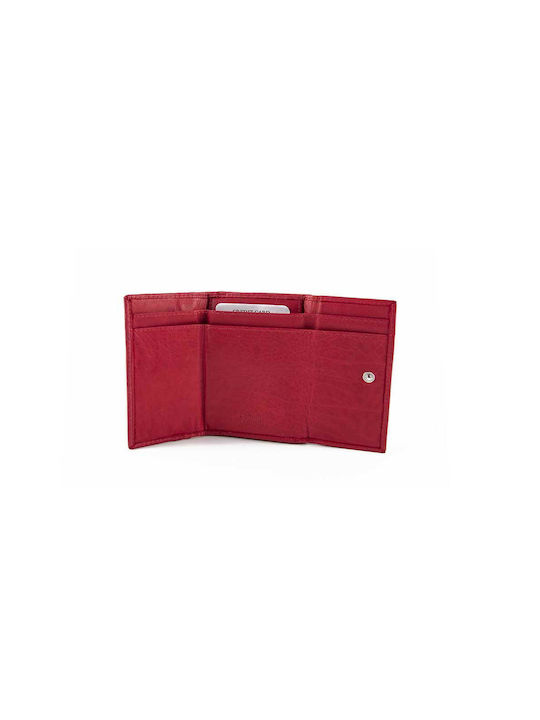 Fetiche Leather Small Leather Women's Wallet Red