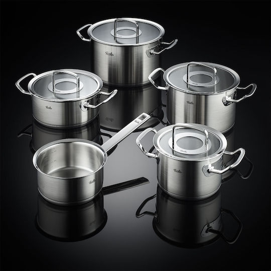 Fissler Profi Kochgeschirr-Set aus Rostfreiem Stahl Silber 5 Teile