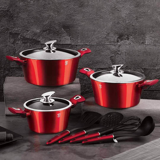 Berlinger Haus Metallic Line Pots Set 3 Pieces