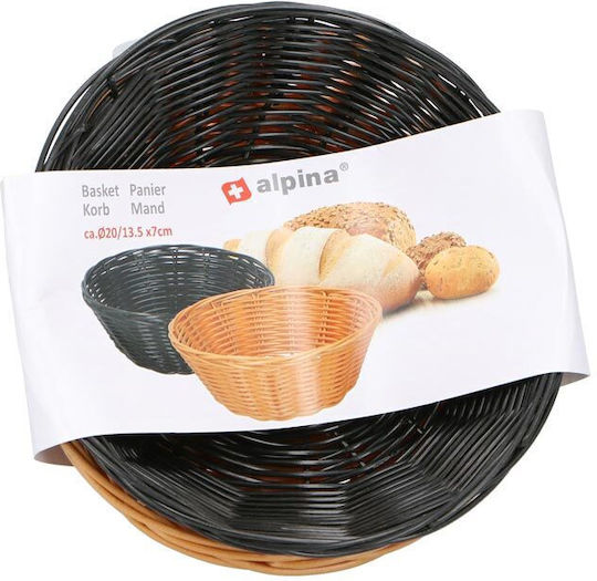 Alpina Appliances Brotkorb Kunststoff Mehrfarbig 20x13.5x7cm