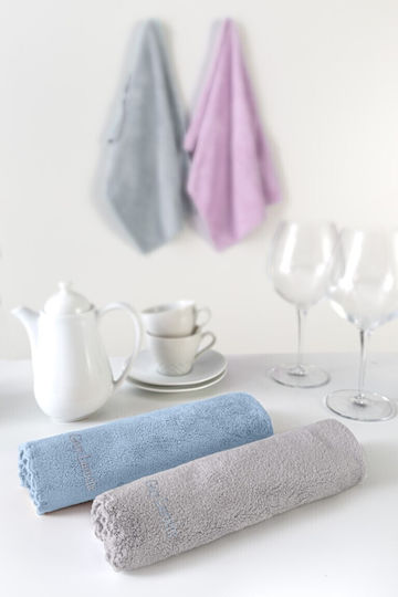 Guy Laroche Gourmet Set 19 Towel Grey - Blue 50x35cm 2pcs