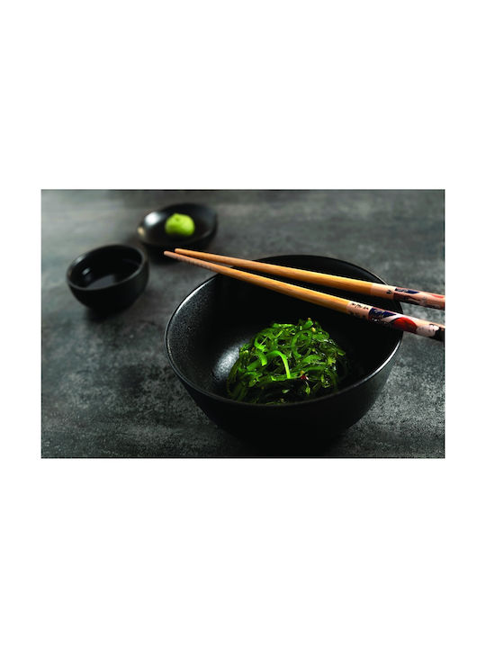 Tognana Jar Servierschüssel Rund aus Porzellan Black mit Durchmesser 14cm 6Stück