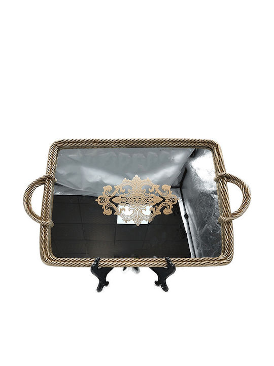 Karvounis Wedding Tray from Plastic with Mirror Rose Gold Karvounis Wedding Tray from Plastic with Mirror Rose Gold