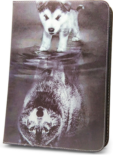 Little Wolf Flip Cover Gray Tablet Case Universal 9-10.1"