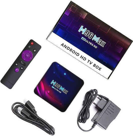 H96 Max TV Box Max V11 H96MAX-V11 4K UHD με WiFi USB 2.0 / USB 3.0 4GB RAM και 32GB Αποθηκευτικό Χώρο με Λειτουργικό Android 11.0