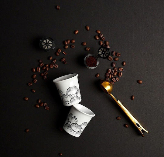 Wiederbefüllbare Kapseln Coffee Gift Box Kompatibel mit Maschine Nespresso 5Mützen