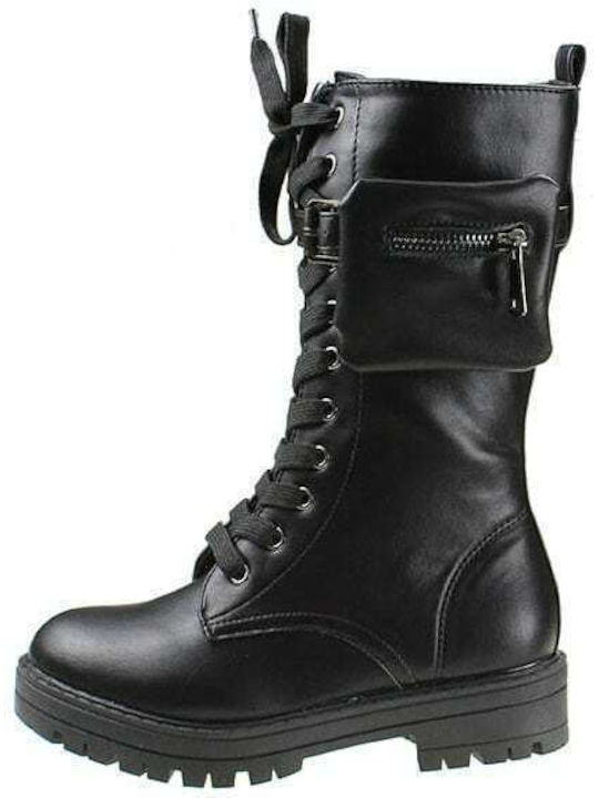 Exe Kids Boots with Zipper Black