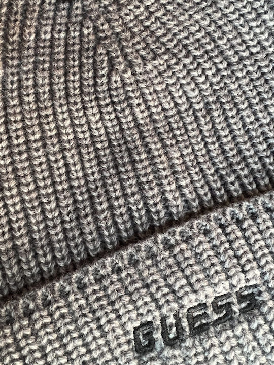 Beanie Beanie Knitted in Gray color