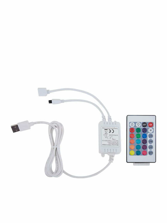vidaXL 288014 Καρέκλα Gaming Δερματίνης με RGB Φωτισμό και Υποπόδιο Pink/White