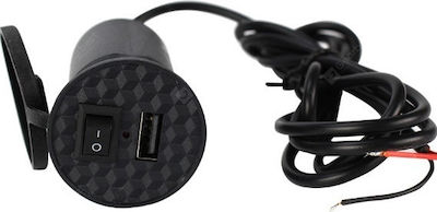 CD-3001 Motorcycle Phone Charger with USB Port