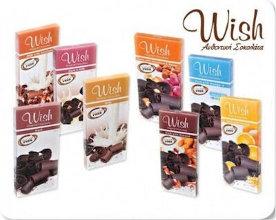 Wish Chocolate Dark With Almonds Sugar-Free 75gr 1pcs