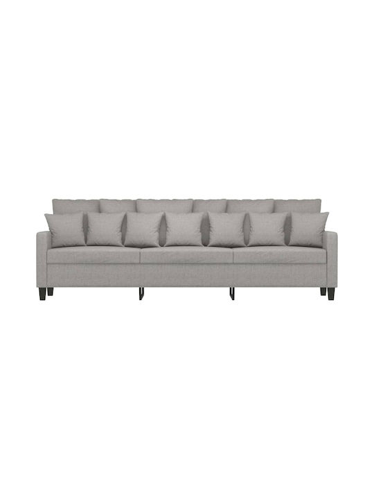 vidaXL Three-Seater Couch Open Grey 228x77x80 cm