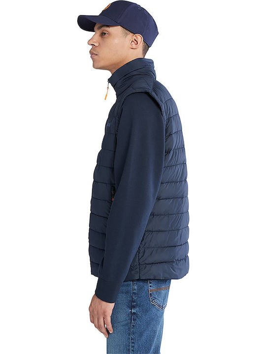 Ärmellos Jacke Puffer Marineblau