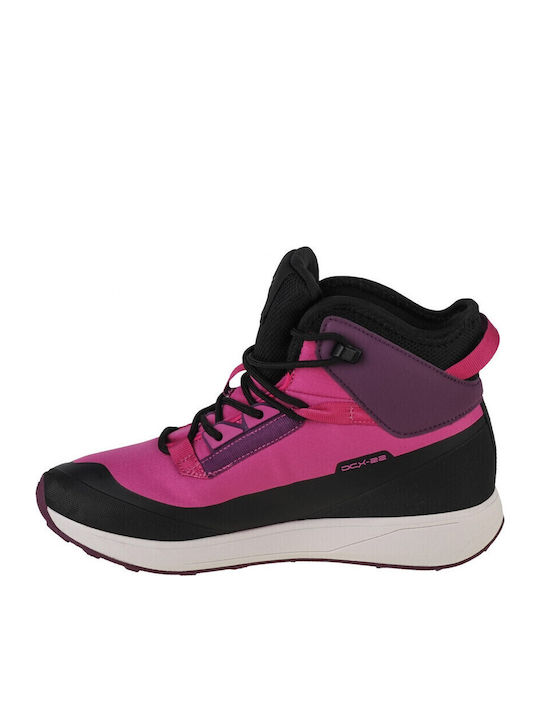 Kinder-Schneestiefeletten mit Schnürsenkeln Rosa