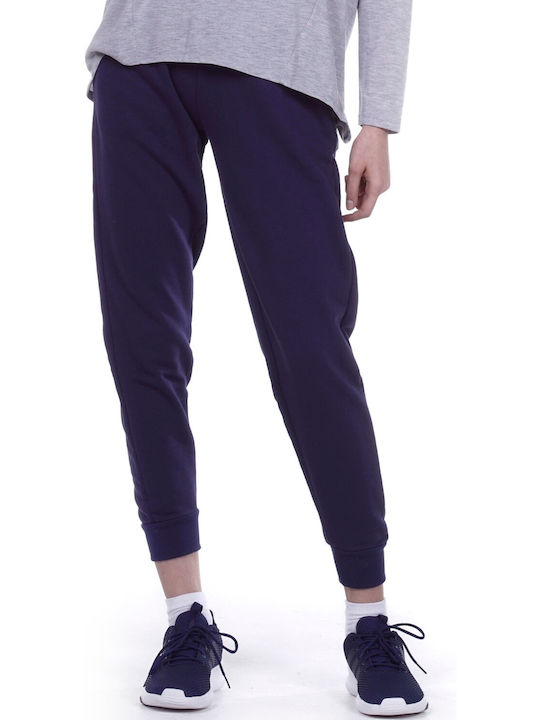 Body Action Women's Jogger Sweatpants Navy Blue