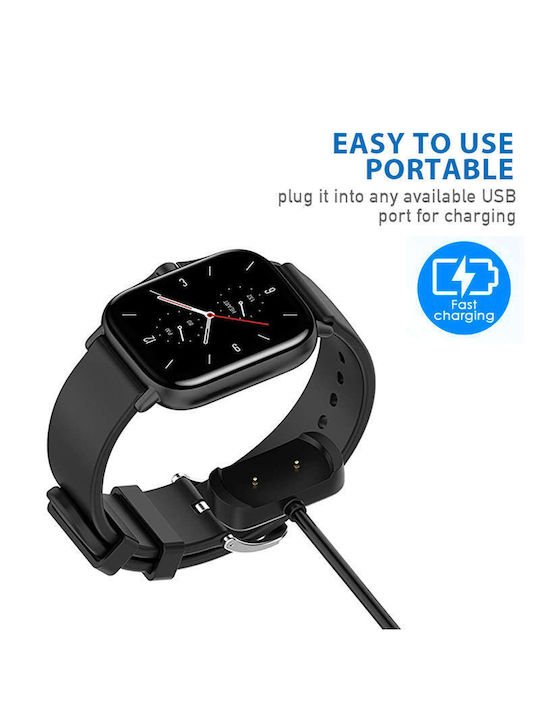 Charging Cable USB-A Dock Wearable Charger Amazfit GTR 2/2e /GTS 2/2e/2 mini/ Pop / Pop Pro / Bip U/ Bip Blackς