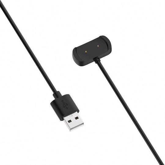 Кабел за зареждане USB-A Dock Зарядно за Amazfit GTR 2/2e /GTS 2/2e/2 mini/ Pop / Pop Pro / Bip U/ Bip Черен