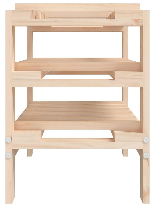 vidaXL Wandmontiert Weinkeller Hölzernes für 15 Flaschen Braun 61.5x30x42εκ.