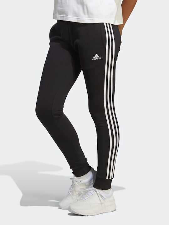 Essentials 3-Stripes Jogginghose Jogger Schwarz
