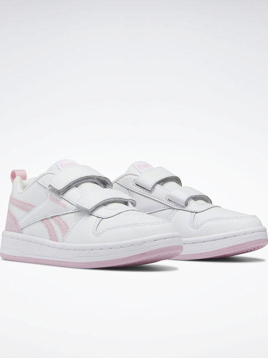 Reebok Kinder-Sneaker Royal Prime 2 mit Klettverschluss Cloud White / Pixel Pink