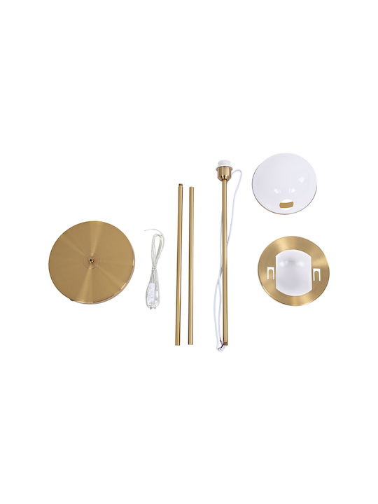 GloboStar Hudson Floor Lamp H177xW20cm. with Socket for Bulb E27 Gold