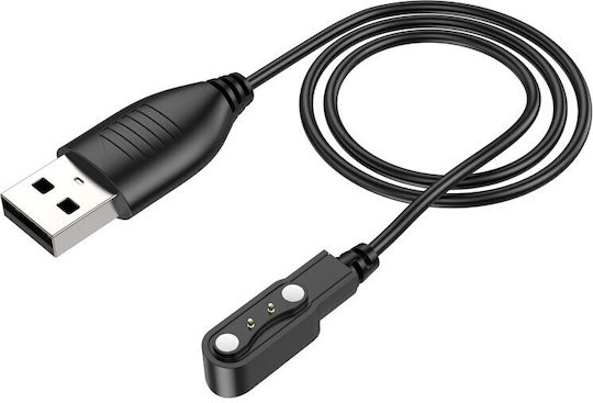 Hoco Καλώδιο Φόρτισης USB Φορτιστής για Y2 Pro Μαύρος