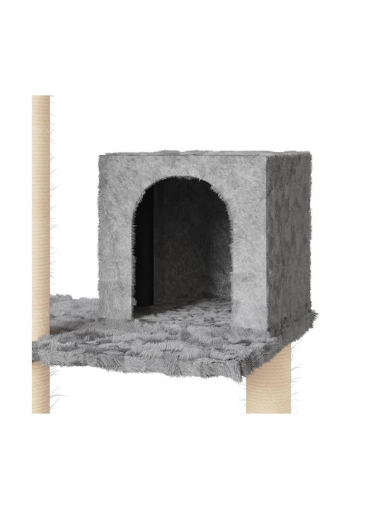 vidaXL Scratching Post Cat Trees Gray 61x35x119cm