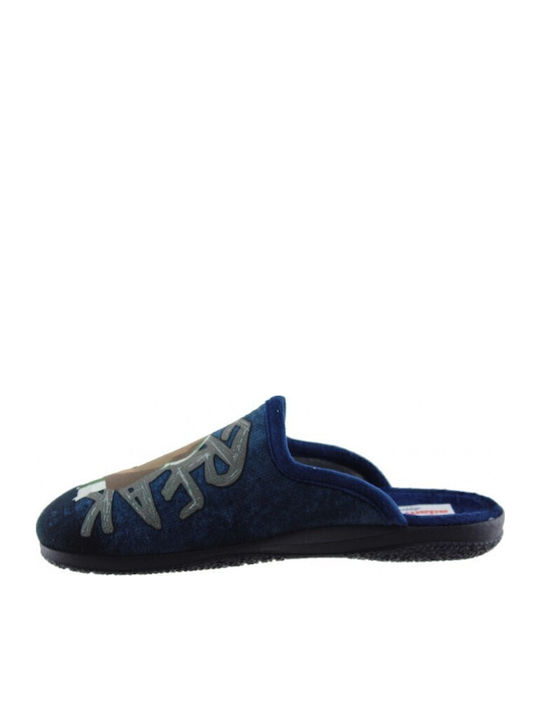 Antetokoumpo Greek Freak Men's Printed Slippers Blue