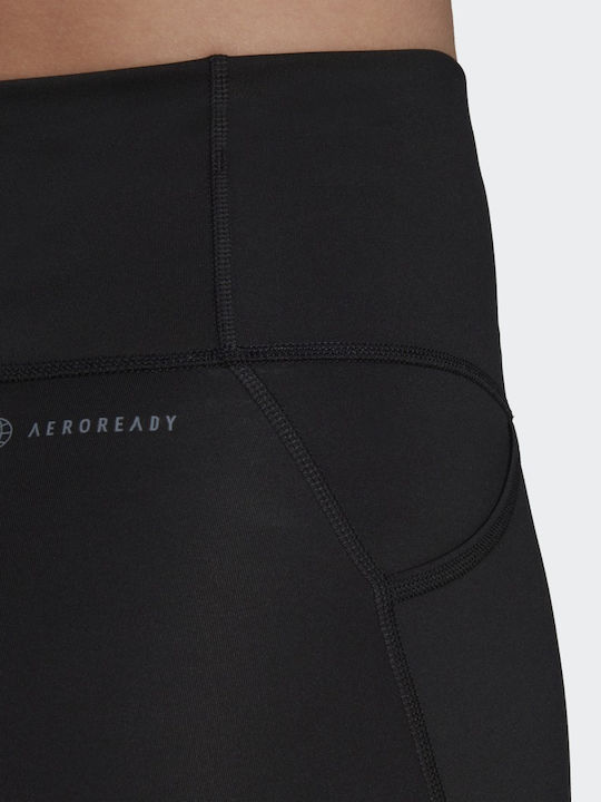 Running Essentials 7/8 Running Γυναικείο Cropped Κολάν Ψηλόμεσο Μαύρο