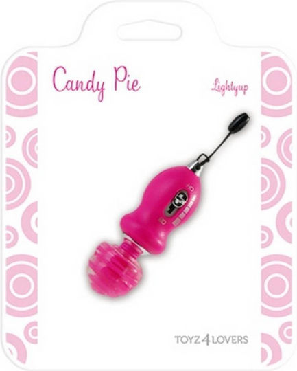 Toyz4lovers Candy Pie Lightyup Vibrator Masaj 6.5cm Roz
