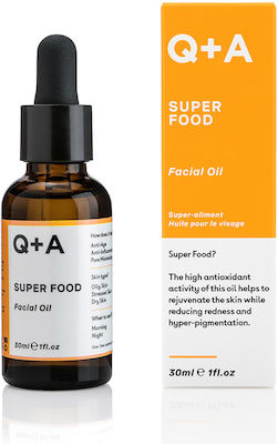 Q+A Natural Skincare Super Food Dry Facial Oil 30ml