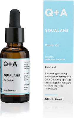 Q+A Natural Skincare Squalane Facial Oil Gesichtsöl für Festigung und Wiederherstellen 30ml