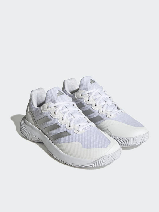 adidas Gamecourt 2.0 Женски Тенис обувки Твърди съдилища Бели adidas Gamecourt 2.0 Женски Тенис обувки Твърди съдилища Бели