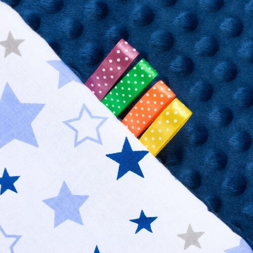 Jukki Blanket Nursery Swaddling Blankets Milky Way Velvet Blue 75x100cm