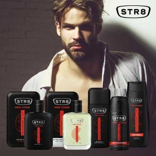 STR8 Gel De Duș Red Code Cu Miros Lemnos Pentru Bărbați 250ml