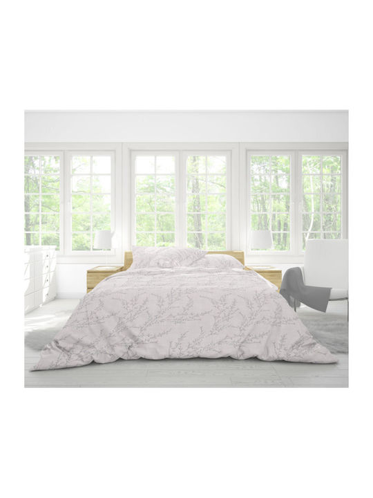 Anna Riska Premium 5006 Super Double Cotton Duvet Cover Set with Pillowcases 220x240 Λινό