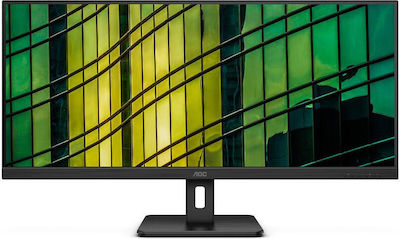 AOC U34E2M/BK VA Monitor 34" 3440x1400 με Χρόνο Απόκρισης 4ms GTG