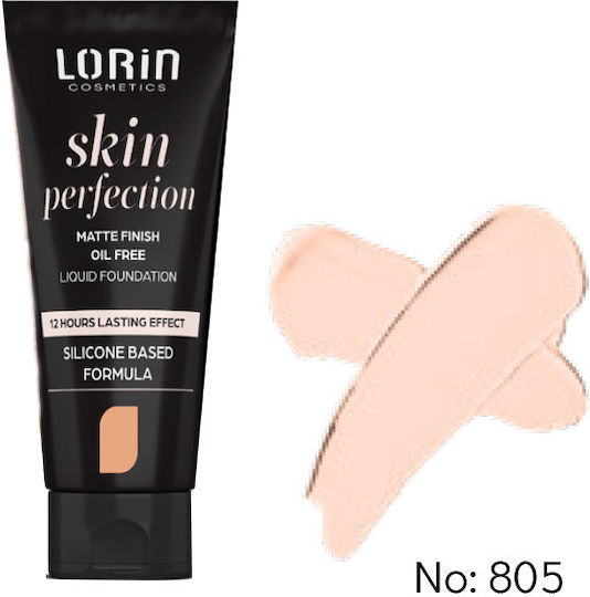 Lorin Skin Perfection Matte Finish Liquid Make Up 805 Sand Beige 30ml