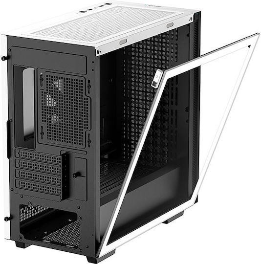 Deepcool CH370 Gaming Middle Tower Carcasă PC Cu Deschidere Laterală Albă