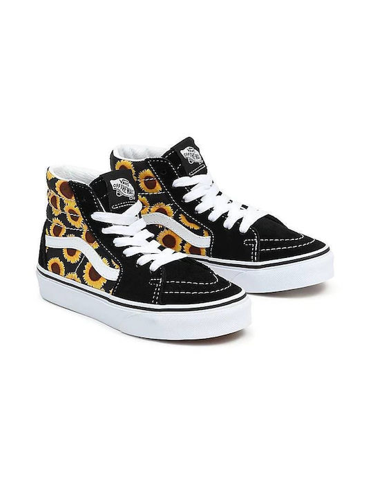 Vans Παιδικά Sneakers High Sk8-hi για Κορίτσι Black / Yellow