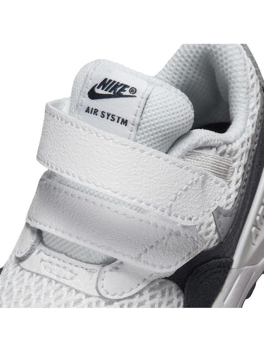 Air Max Systm Kids Sneakers with Scratch White / Navy / Silver