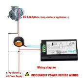 80~260VAC 100A Spannung Strom Leistung Energiemessgerät + Stromwandler mit LCD (PZEM-061)