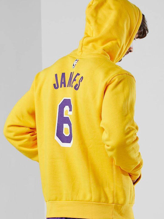 Nike NBA Los Angeles Lakers Lebron James Amarillo with Hood