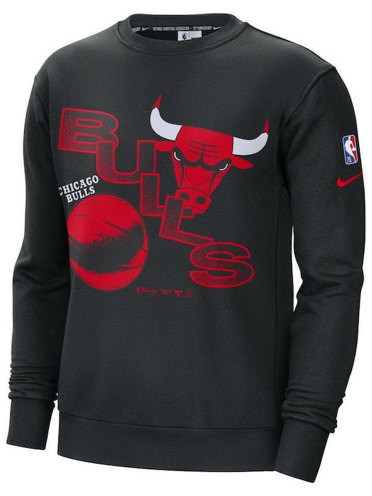 Nba Chicago Bulls Courtside Team Sweatshirt Black