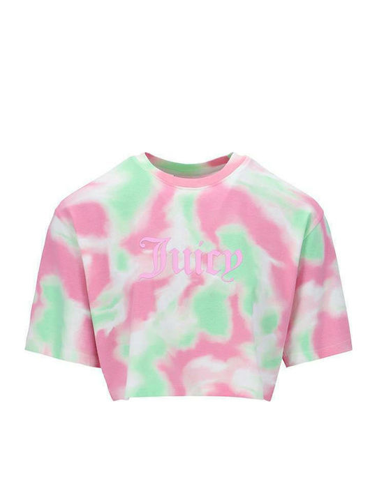 Κοντομάνικο Crop Top Μωβ