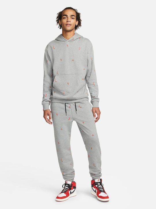 Φούτερ με Κουκούλα Γκρι