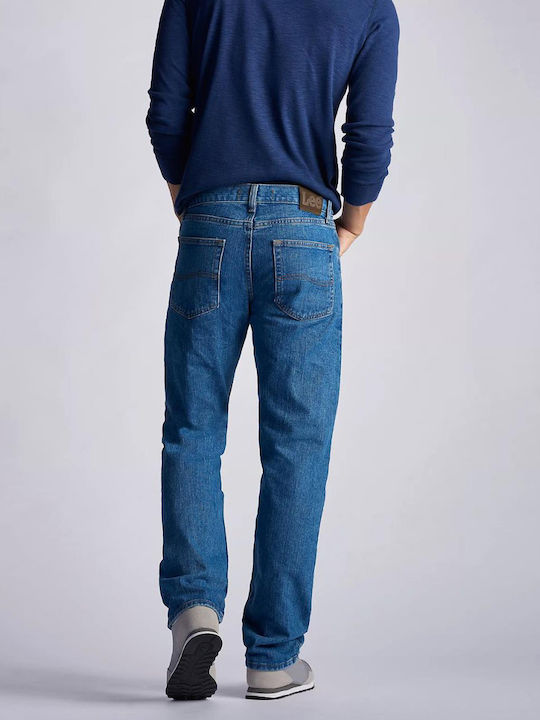 Lee Straight Herren Jeanshose in Regular Fit Blau